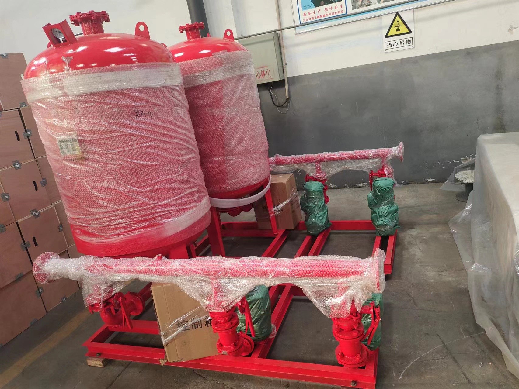 客戶定制的消防泵組已經(jīng)完工，于2月17日啟程交付客戶